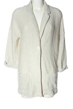 PECKOTT Cardigan Damen Jacke Gr. DE 40 weiß-schwarz Casual-Look