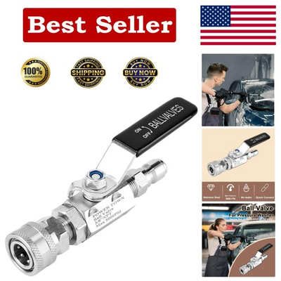 #ad Pressure Washer Ball Valve 3 8quot; Quick Connect Shut Off Ball Valve for Power Wa $26.17