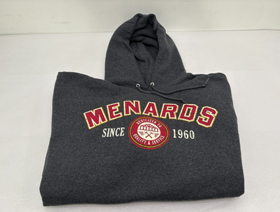 #ad #ad NEW Menards Men#x27;s 3XL Hoodie Sweatshirt Pullover DARK GRAY Kangaroo Pocket AA $30.90