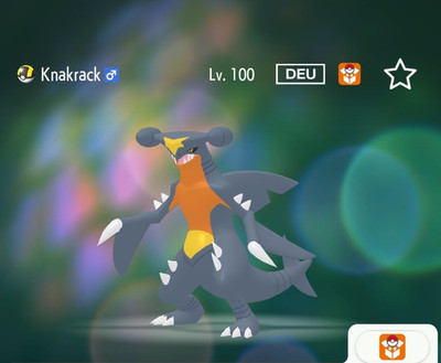 SHINY GARCHOMP / KNAKRACK 6IV Lv. 100   Battle Ready   Pokemon Home