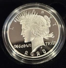 2023-S PROOF Peace Silver Dollar w original paper work,box, and COA