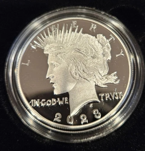 2023-S PROOF Peace Silver Dollar w original paper work,box, and COA