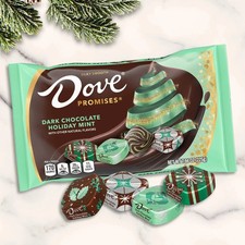 Dove Promises Dark Chocolate Holiday Mint 7.94 Oz Christmas Candy Indiv. Wrapped