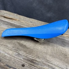 Viscount Dominator Blue Old School BMX Seat Vintage 80s 2166 Original survivor