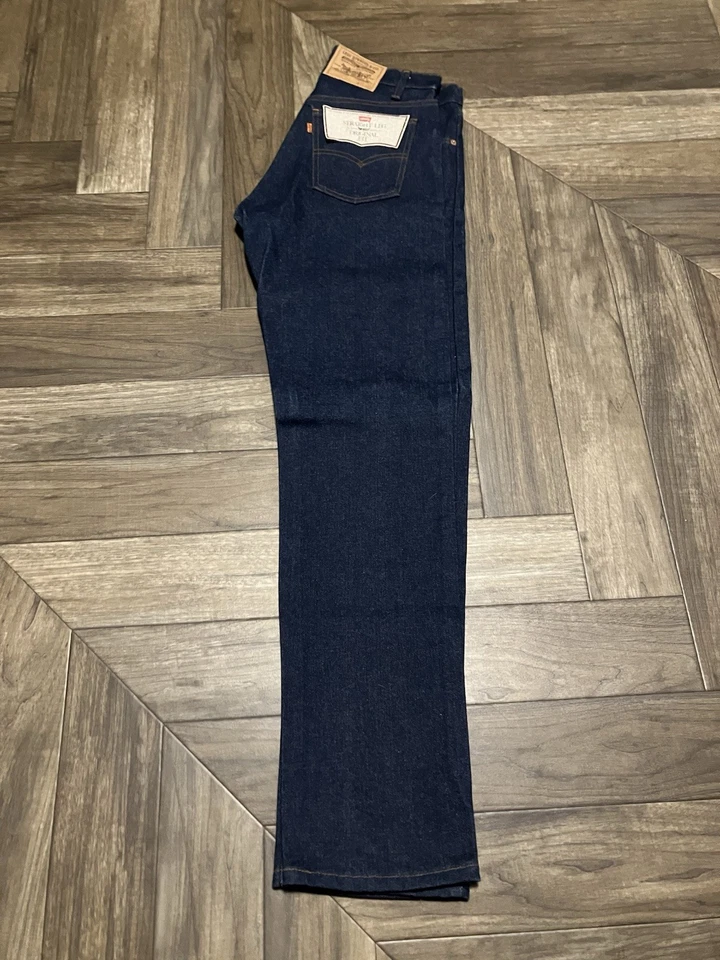 Vintage 70s Levi’s 505-0217 Deadstock NOS 33x33 Orange Tab With Flasher - Image 3 of 4