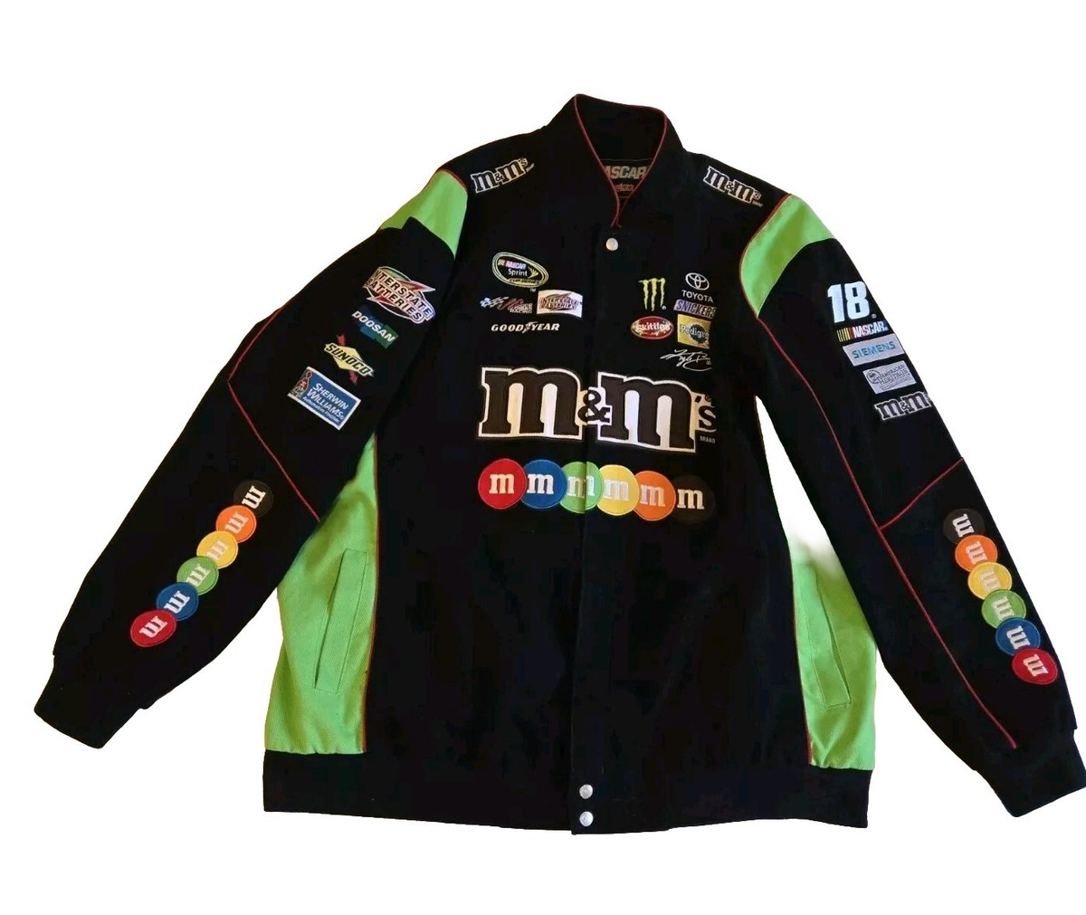 M&M's Kyle Busch レースジャケット Mサイズ Order Kyle Busch M&M's Jacket | Ravishing New Yellow Cotton