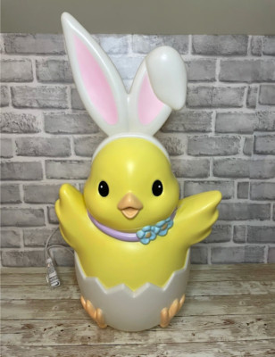 Cracker Barrel 24'' Easter Chick In Egg Bunny Blow Mold NEW 2025