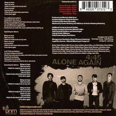 ASKING ALEXANDRIA ALONE AGAIN NEW CD