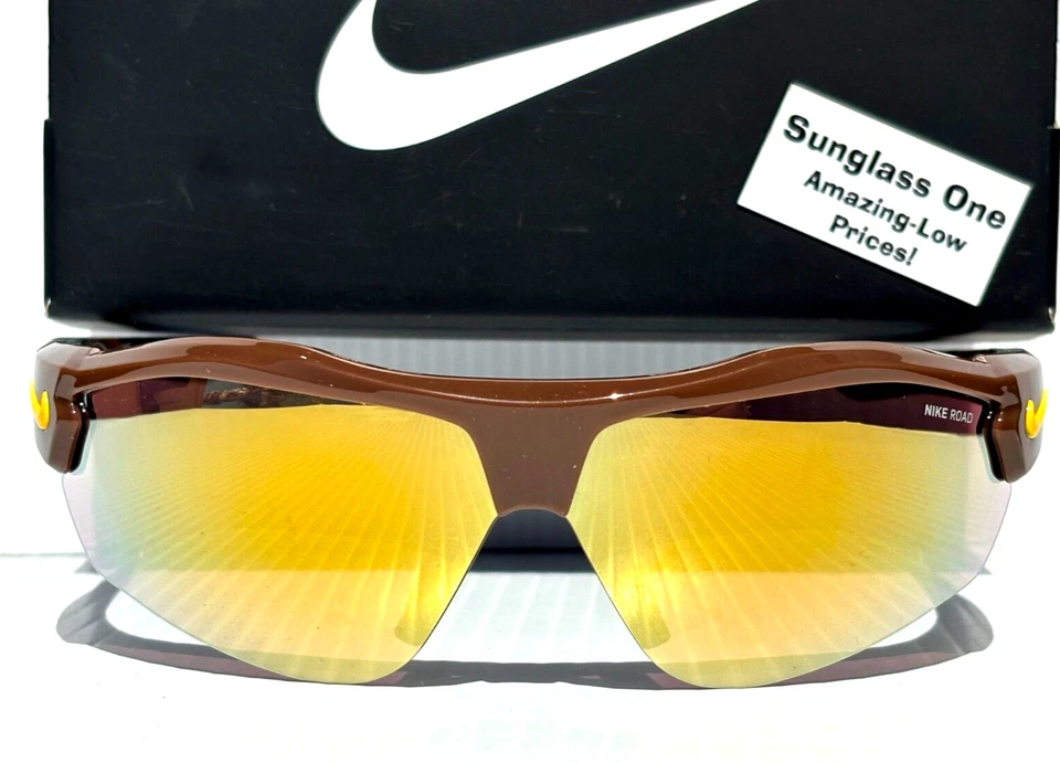 Новый Nike SHOW X3 темно шлак ОПРАВА золото зеркало дороги оттенок солнцезащитные очки DN9252 249 - Изображение 2 из 4