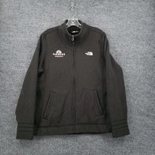 The North Face Jacket Womens XL Extra Large Gray Knit Full Zip Tech Fleece Lined