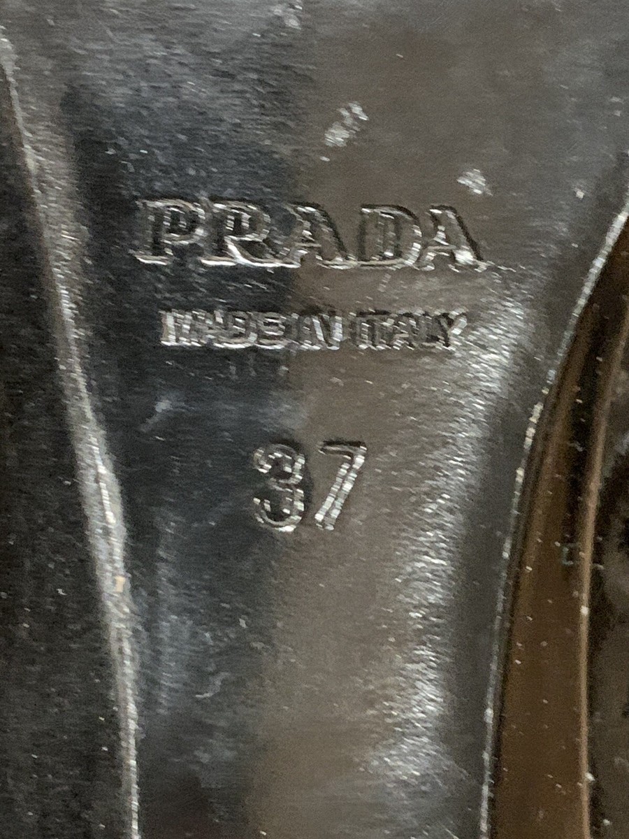 Prada Black Pumps 2 in Heels Vernice Soft Nero Calzature Donna Sz