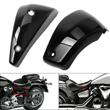 Battery Side Fairing Covers for Yamaha V Star 1300 XVS1300 2007-2017 Gloss Black