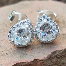 Certified 2 Ct White Diamond Studs-Great luster  Bling Excellent Luster. VIDEO