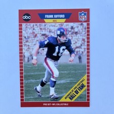 1989 Pro Set Announcers Frank Gifford New York Giants #2 NFL