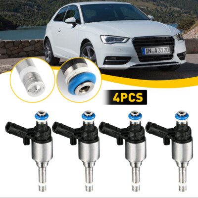 4x Fuel Injectors Nozzles Black for VW GTI CC Passat Audi A4 A5 2.0T 06H906036AE