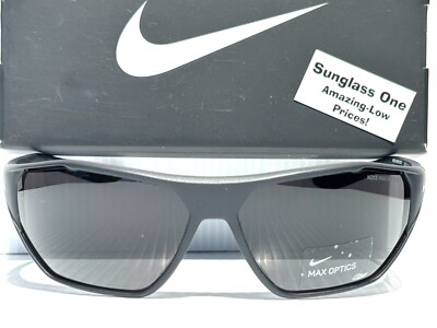 NEW Nike AERO DRIFT Matte Black MAX OPTICS Dark Grey Lens Sunglass DQ0811 010