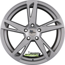 4x Carmani 16 Anton kristall silber 7.5x17 ET38 - LK5/114.3 ML72.6 Felge Alu