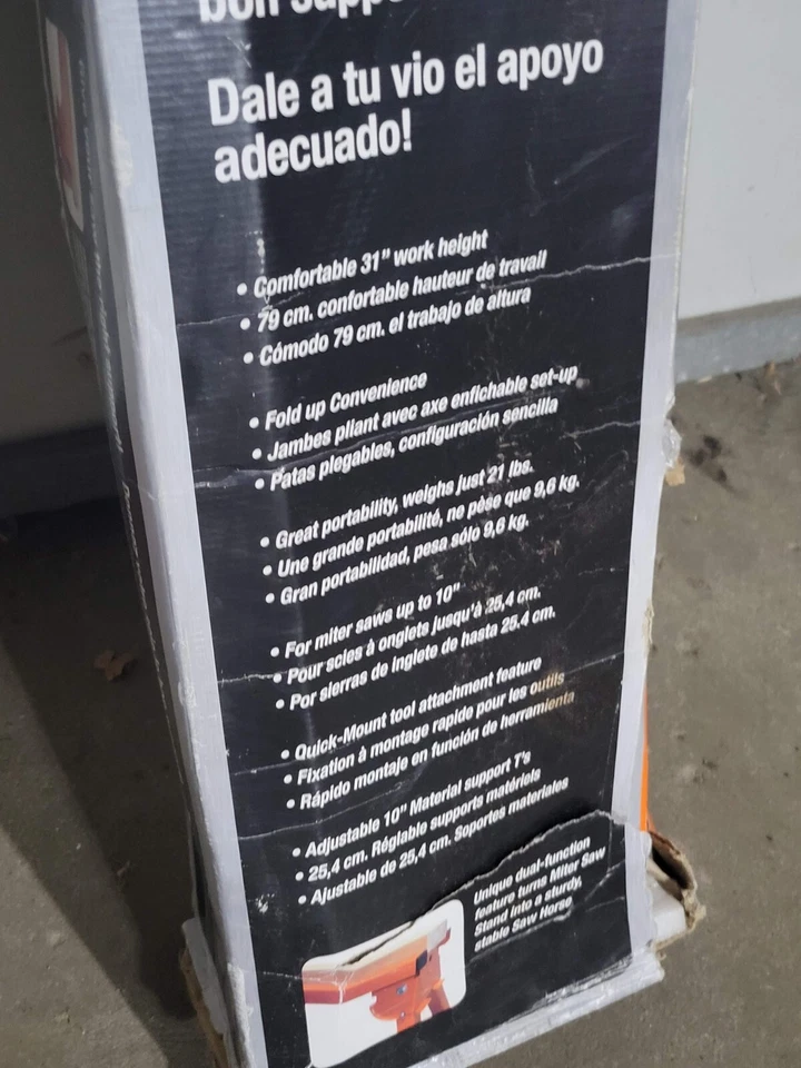 Porta A mate PM-3600- Suporte de serra esquadria dobrável resistente portamato NOVO NA CAIXA - Imagem 4 de 4