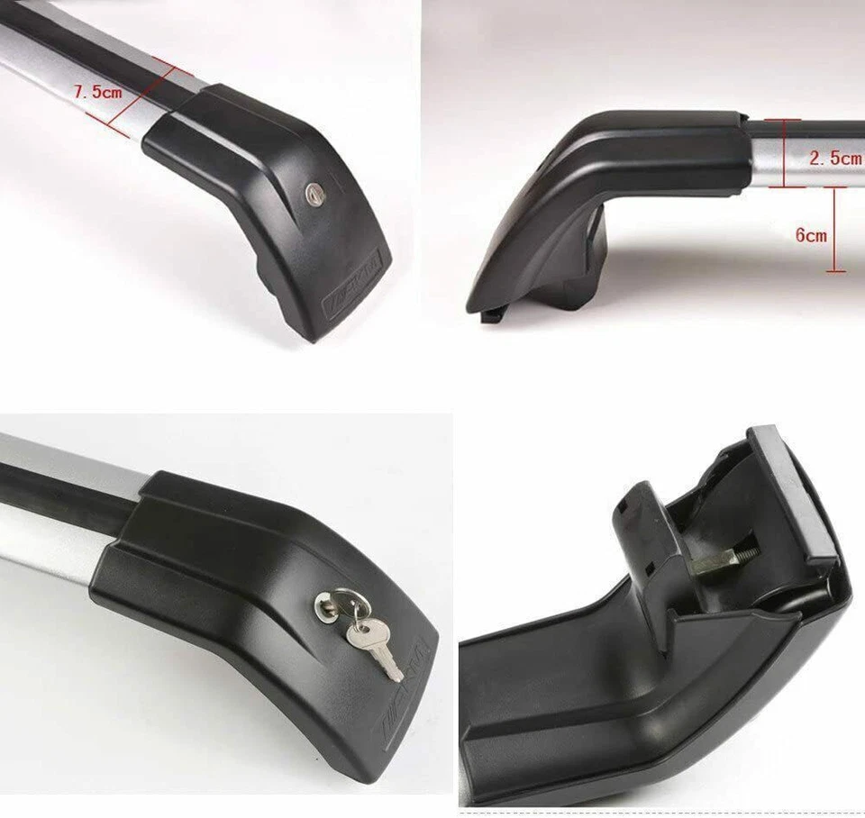 2Pcs Roof Rail Racks Cross Bars Crossbars Fits for Chevrolet Suburban 2020 2021 - Image 3 of 4