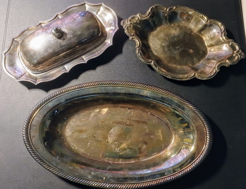 Vintage International Silver Co - Silver plated - Butter Dish - Trays - USA