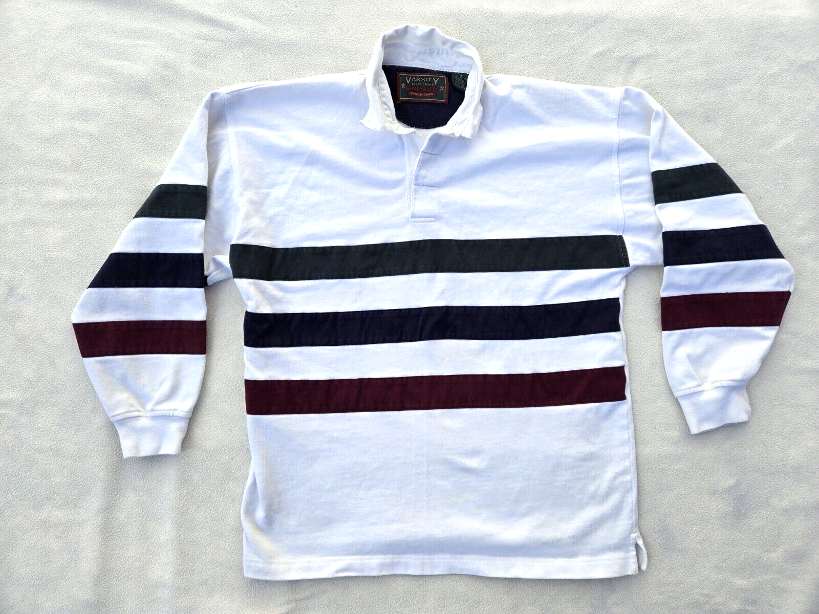 FILA Camicia Rugby Varsity By Savile Row Uomo Vintage Adulto Media Vintage