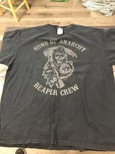 Vintage Y2K Sons Of Anarchy Short Sleeve T Shirt Men’s Size XL Black