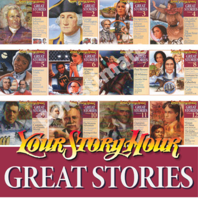 GREAT STORIES Your Story Hour Volumes 1-12 COMPLETE SET 72 Audio CDs
