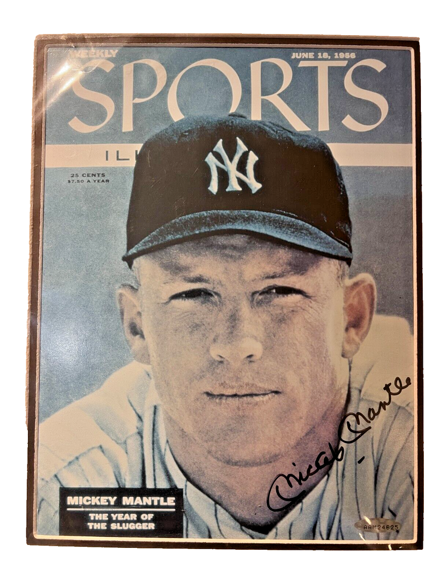 1956 Sports Illustrated Cover Signed by Mickey Mantle, UDA COA | eBay