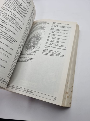 THE ENCYCLOPEDIA OF RUGBY LEAGUE PLAYERS PB - Picture 6 of 8