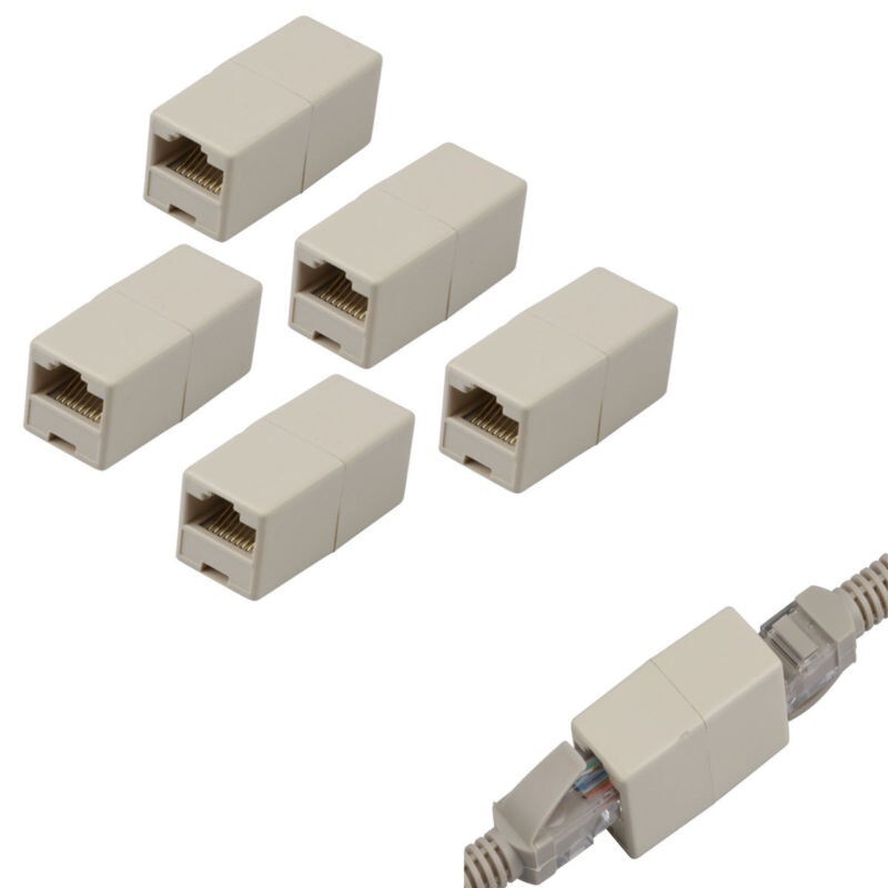 Modular Female/Female Couplers for Easy CAT 5/5E Cable Joining