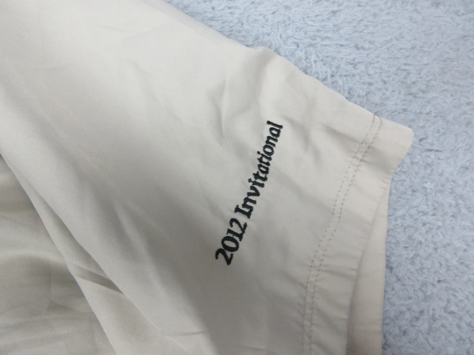 Greg Norman Jacket Mens Medium Gold Golf Windbreaker Lightweight Short Coat - Image 4 of 4