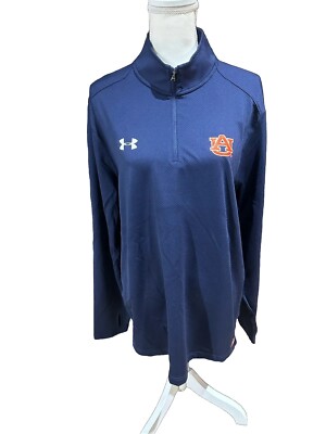Auburn University Official On Field Under Armour 1/4 Zip Long