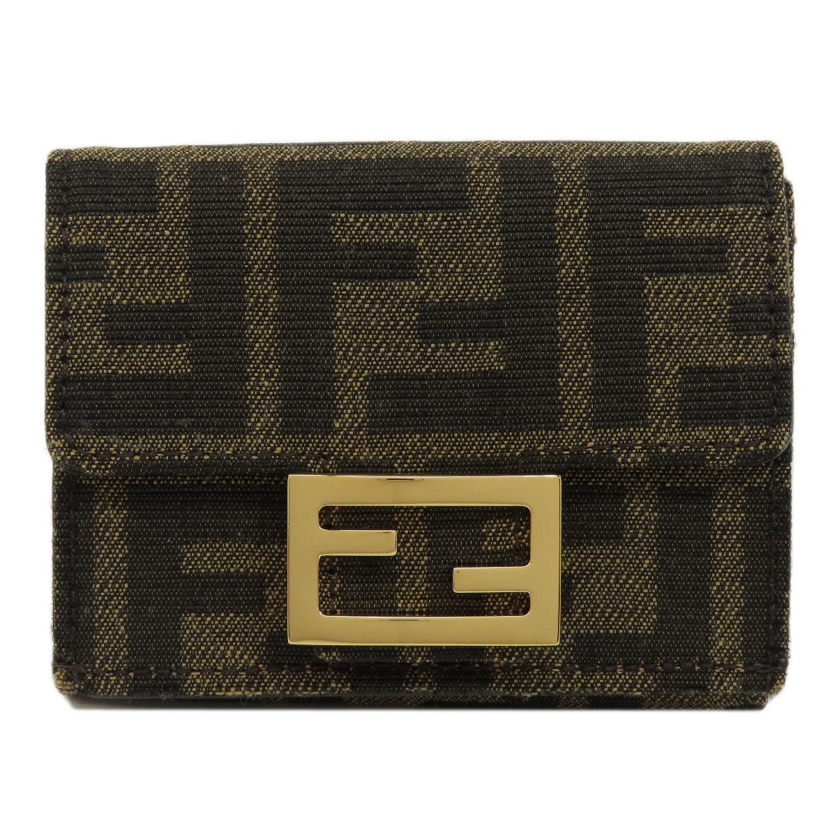FENDI Bifold Wallet with Coin Pocket Zucca pattern Canvas | eBay FENDI Bifold Wallet with Coin Pocket Zucca pattern Canvas | eBay
