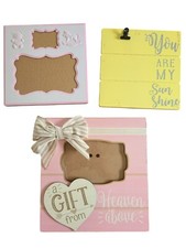 Decorative Picture Frames Set Of 3 With Inspirational Quotes Nursery Decor