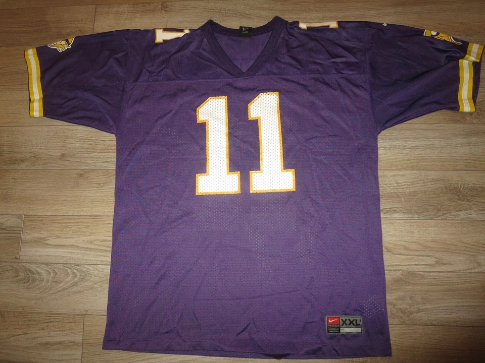 明尼苏达维京人队 #11 Daunte Culpepper NFL 耐克足球球衣 2XL 2X 男式 — 第 3/4 张图片