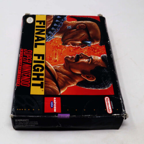 VINTAGE 1991 90s SUPER NINTENDO ENTERTAINMENT SYSTEM SNES FINAL FIGHT GAME NTSC - Picture 3 of 10