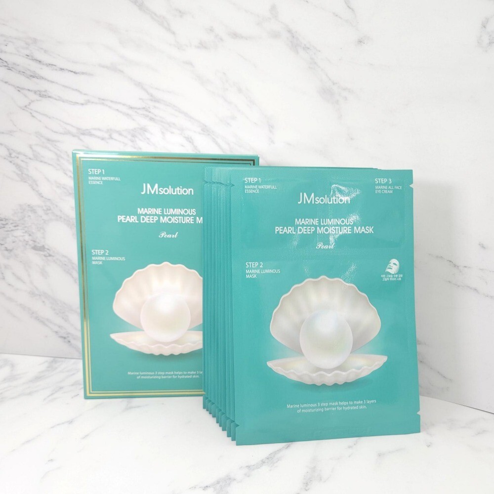 JMSolution Marine Luminous Pearl Deep Moisture Mask 10ea (3 steps