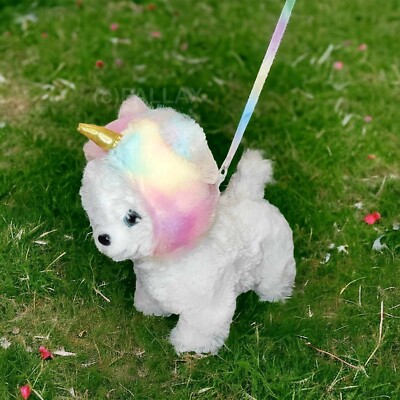BARBIE 63262 WALING PUPPY WITH UNICORN HAT 25 CM / MATTEL 2023