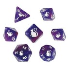 Polyhedral RPG Sets Purple and Pink Kitty Clacks: Quantum (7)