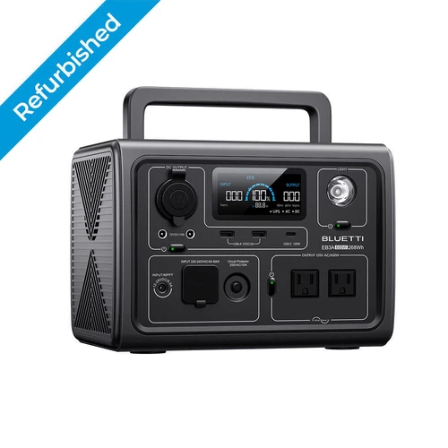 BLUETTI EB3A 600W 268Wh Portable Power Station LiFePO4 Gas-free for Camping/Tirp