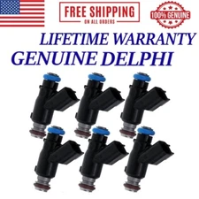 OEM X6 Delphi Fuel Injectors Fits 2007 Buick Terraza 3.9L V6 12588610