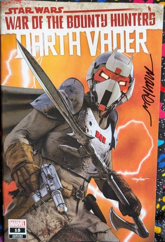 Star Wars War of Bounty Hunters: Darth Vader #15 signed Mike Mayhew Sig w/COA - Picture 2 of 9
