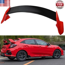 For 2016-2021 Honda Civic Hatchback 4Dr R Style Rear Trunk Spoiler Wing Red
