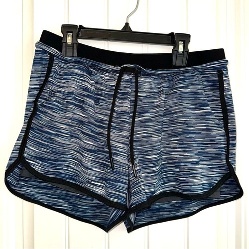 RiBoom space dye blue grey built in biker shorts women S - Picture 2 of 11