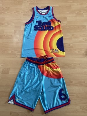 Space Jam LeBron James Basketball Nike AUTHENTIC Trikot Shorts Hose M Tune Squad