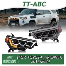TT-ABC LED Projector Headlights For Toyota 4Runner SR5 TRD 2014-24 Running Light