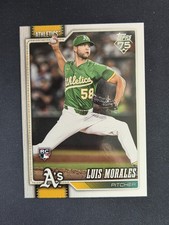 2026 Topps Series One Rookie Card RC #259 Luis Morales A's. rookie card picture