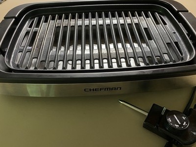Chefman 6 Serving Electric Indoor Grill, w/ Temperature Control, Smokeless