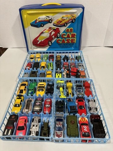 Vtg Lot 48 Die Cast Cars Tara Toy Corp Car Case 20300 Minty Clean Hot Wheels