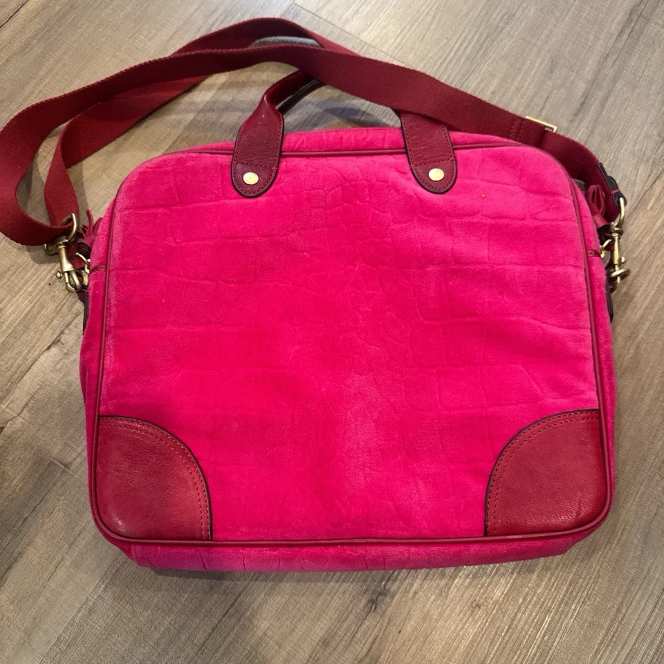 Bolsa de alta costura suculenta vintage Y2K rosa quente RARA!! Notebook/tablet #LegallyBlonde - Imagem 2 de 4